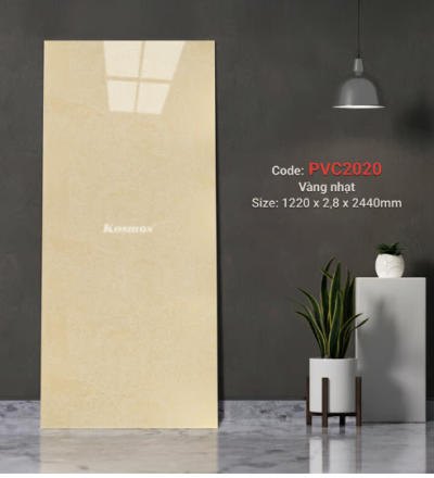 Marble vàng nhạt PVC2020