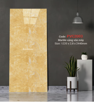 Marble vàng vân mây PVC2003