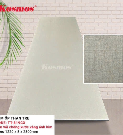 Vân vải chống xước vàng ánh kim TT-819CX